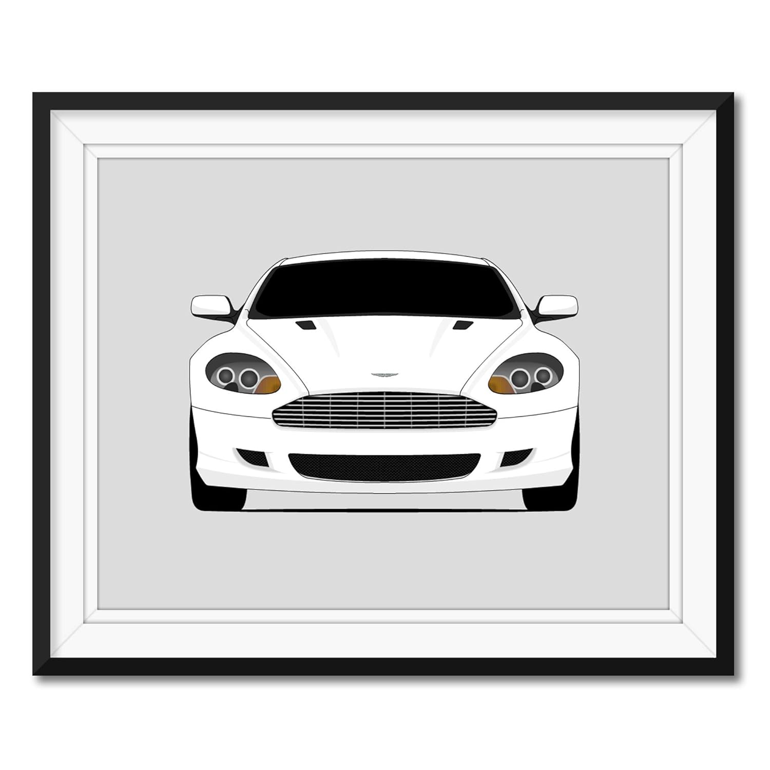 Aston Martin DB9 (2004-2011) Inspired Poster Print Wall Art Decor Handmade (Unframed)