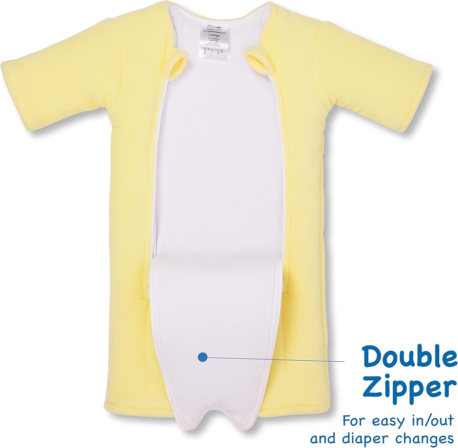 Baby Merlin’s Magic Merlin – Pijama de microforro polar para bebé de transición – Traje de dormir para bebés de 3 a 6 meses y 6 a 9 meses