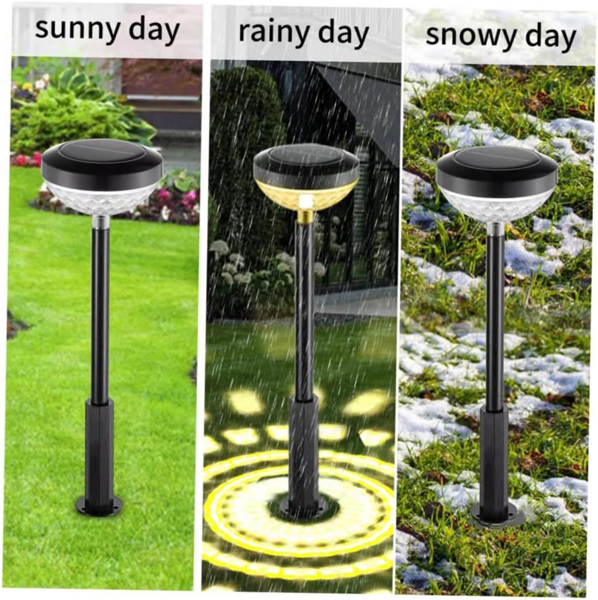 DOITOOL Lámpara de proyector solar LED de 2 piezas, luces decorativas de noche, luces solares para decoración de jardín al aire libre, proyector