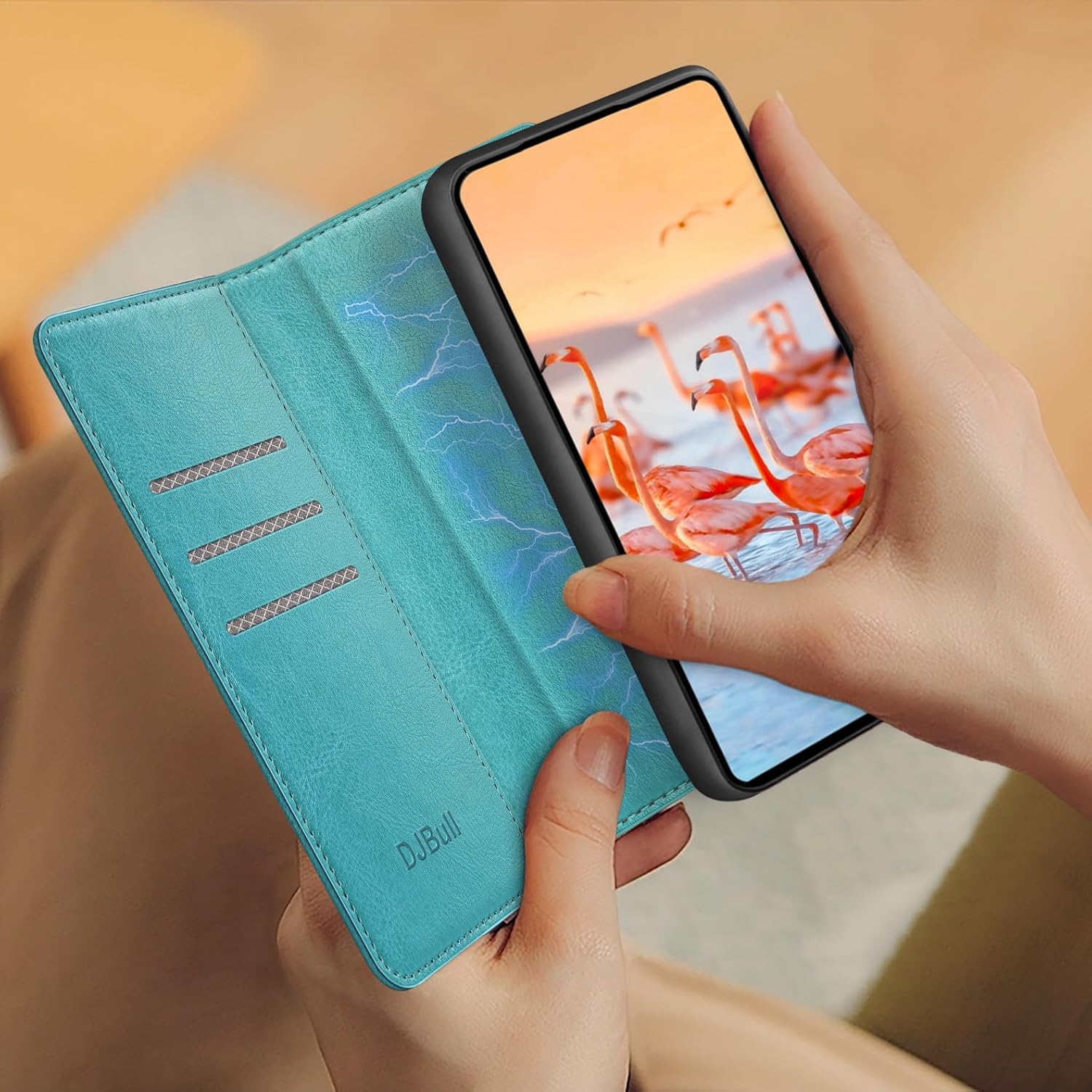 Funda tipo cartera desmontable 2 en 1 para Samsung Galaxy A14 5G con tarjetero de crédito con bloqueo RFID, funda protectora de piel sintética con