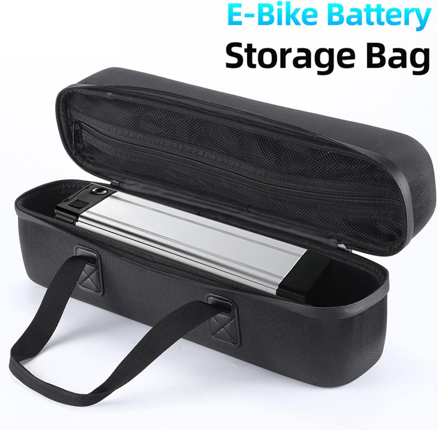 Funda de batería para bicicleta eléctrica, bolsa de batería ignífuga de gran capacidad, bolsa segura, accesorios de bicicleta eléctrica utilizables