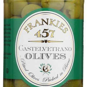 FRANKIES 457 Aceitunas Castelvetrano verdes sin hueso, 9 onzas FRANKIES 457 Aceitunas Castelvetrano verdes sin hueso, 9 onzas