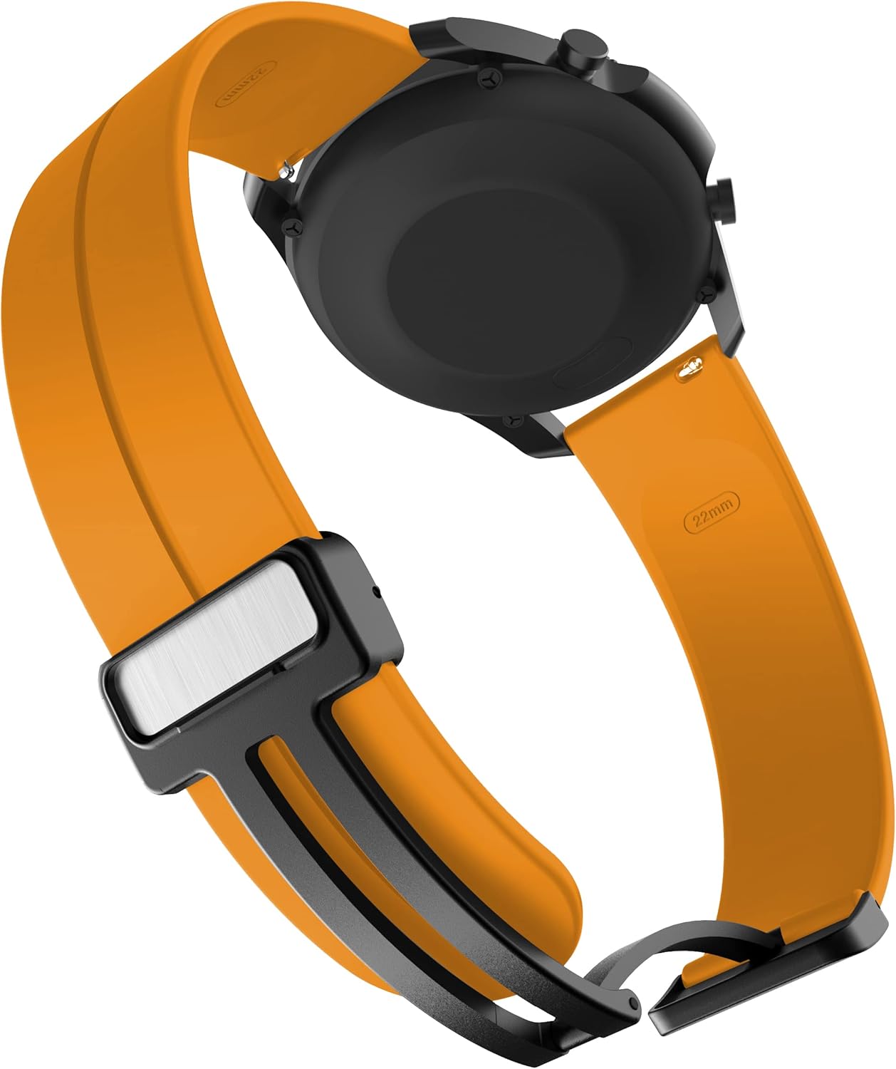 Correa de repuesto de silicona de 0.866in, compatible con Garmin Vivoactive 4Galaxy Watch 3 de 1.772in, Gen 5para Huawei GT2 de 1.811in, GT2 Pro de
