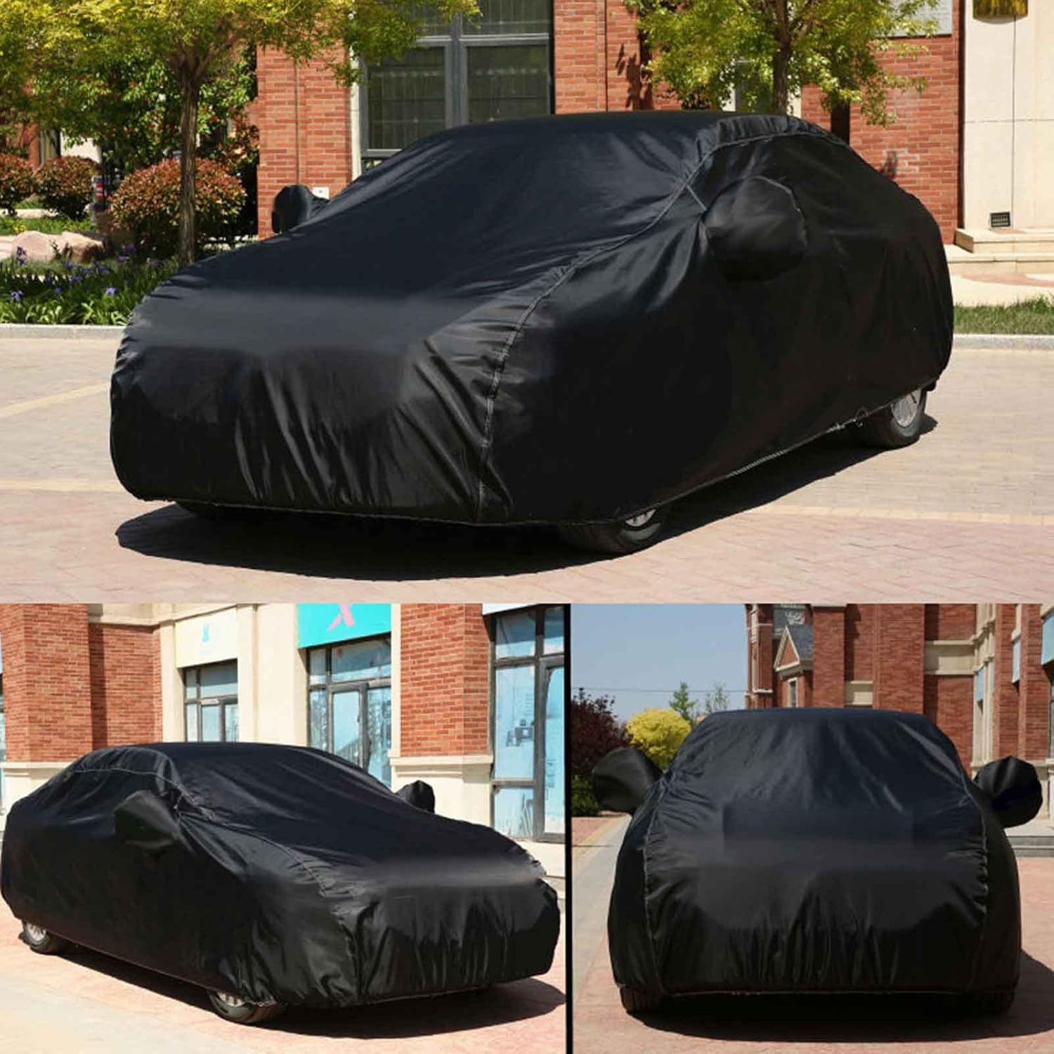 Funda para automóvil compatible con Dacia Duster Logan MCV Sandero Stepway impermeable, a prueba de polvo, viento, para hacer frente a la lluvia,