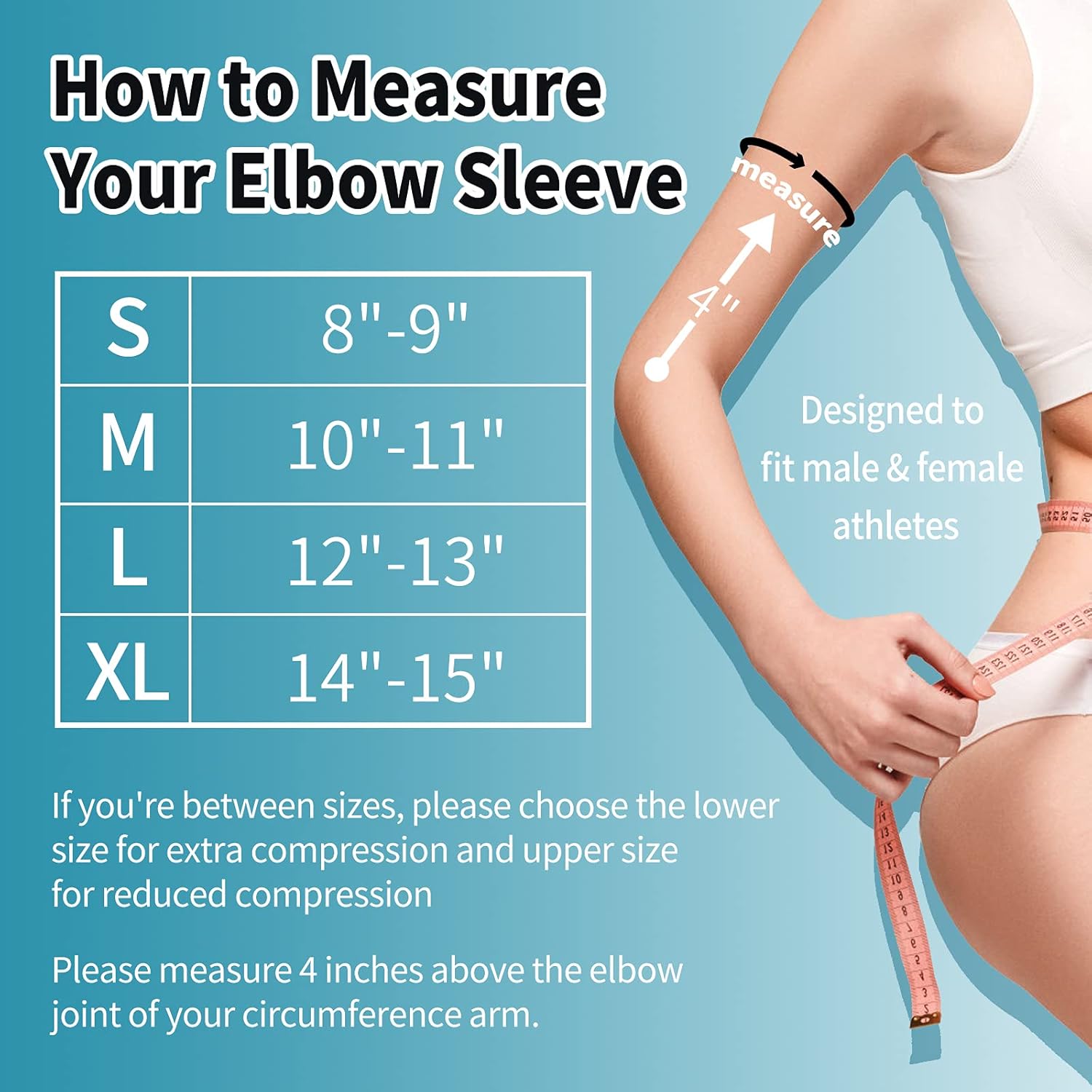 ABYON Codera de compresión de grado médico (paquete de 2) Codera para tendinitis y codo de tenista, artritis, codo de golf, transpirable y de apoyo,