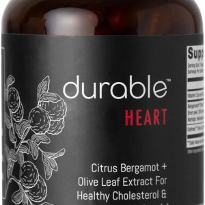 Durable Heart 1,000 mg Extracto de Bergamonte Citrus Bergamonte y hoja de olivo extra fuerte + vitamina C sin OMG, suplementos naturales para el Durable Heart 1,000 mg Extracto de Bergamonte Citrus Bergamonte y hoja de olivo extra fuerte + vitamina C sin OMG, suplementos naturales para el