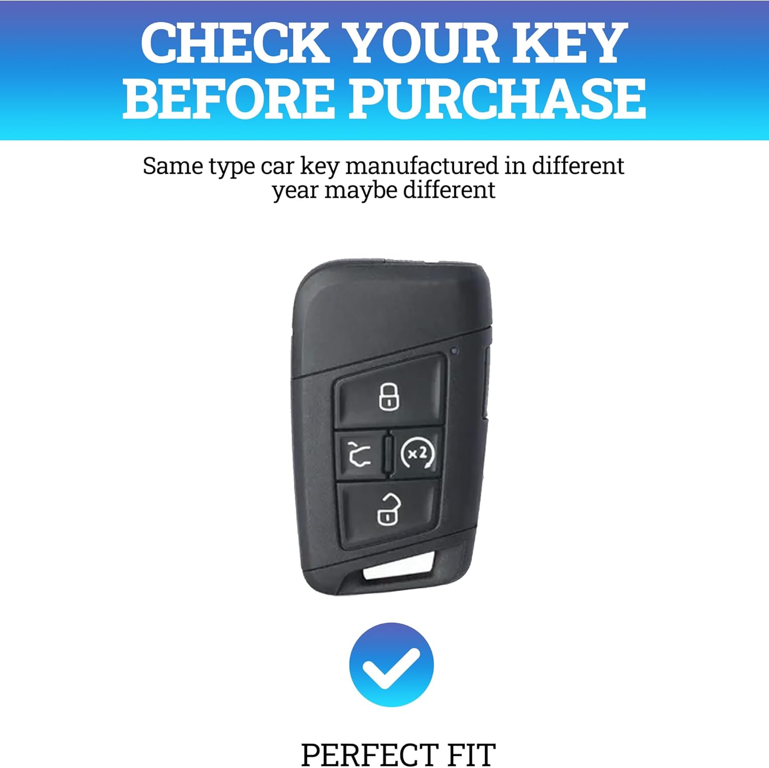 Funda inteligente para llavero con control remoto, fundas para llaves de automóvil con llavero de cuero, funda de llavero de automóvil, funda de