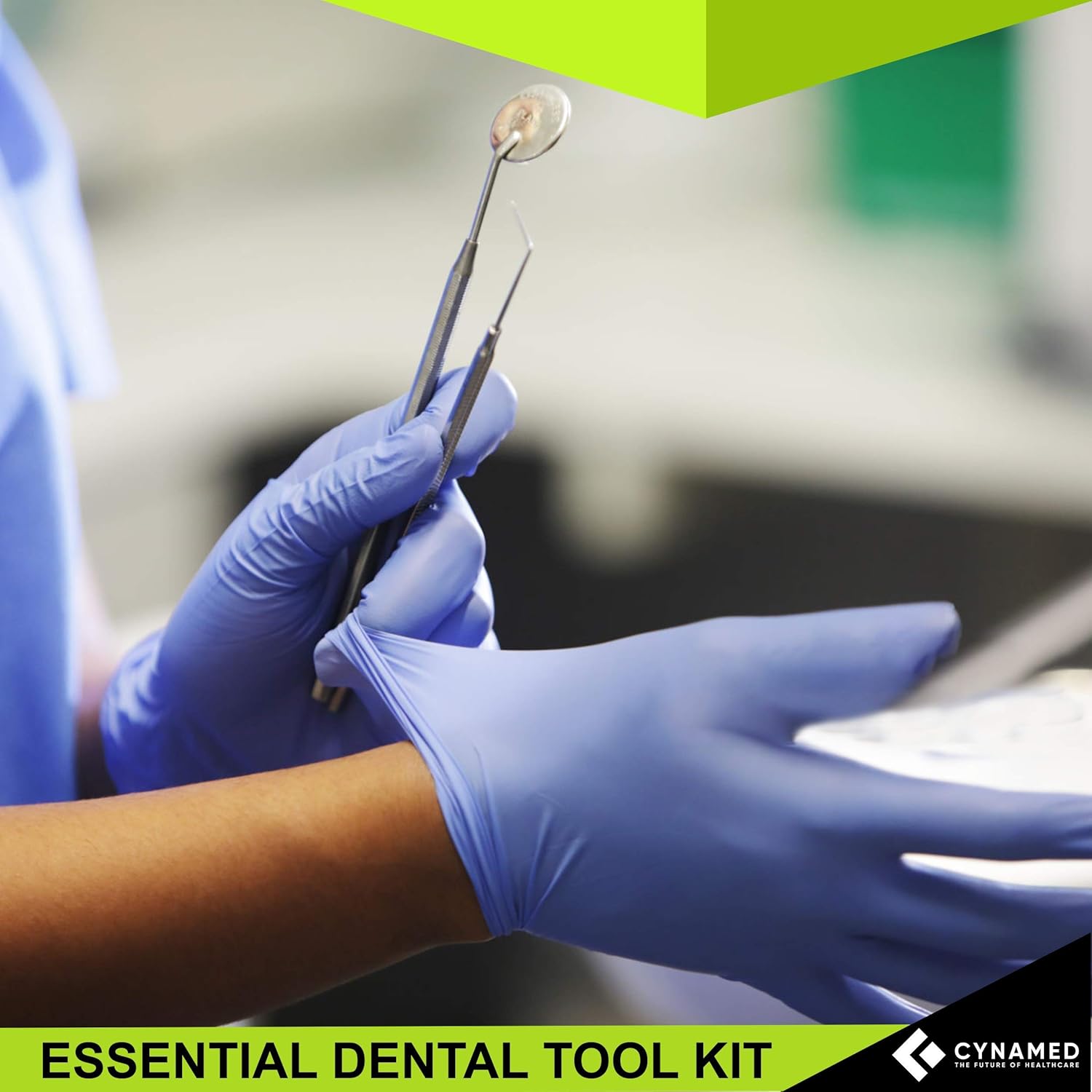 Cynamed Kit de herramientas dentales esenciales de acero inoxidable de alta calidad, kit de cuidado bucal higiénico, raspador dental, sarro,