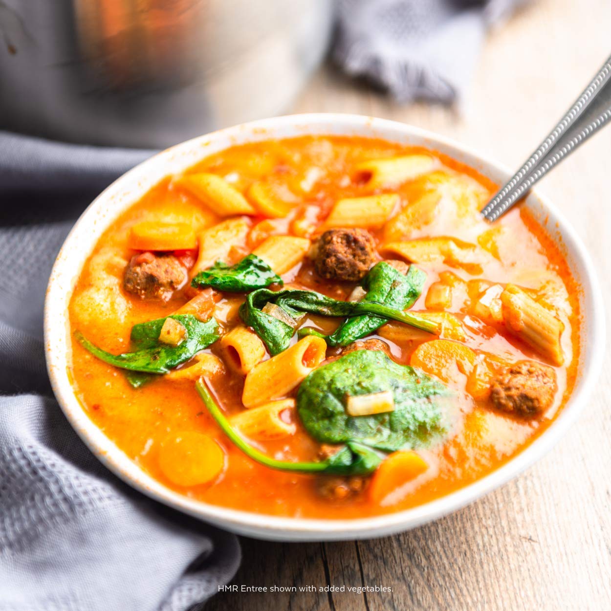 HMR Mezcla cremosa de sopa de pollo  Almuerzo o cena instantánea para apoyar el control de peso  Fácil de preparar  0.55 onzas de proteína