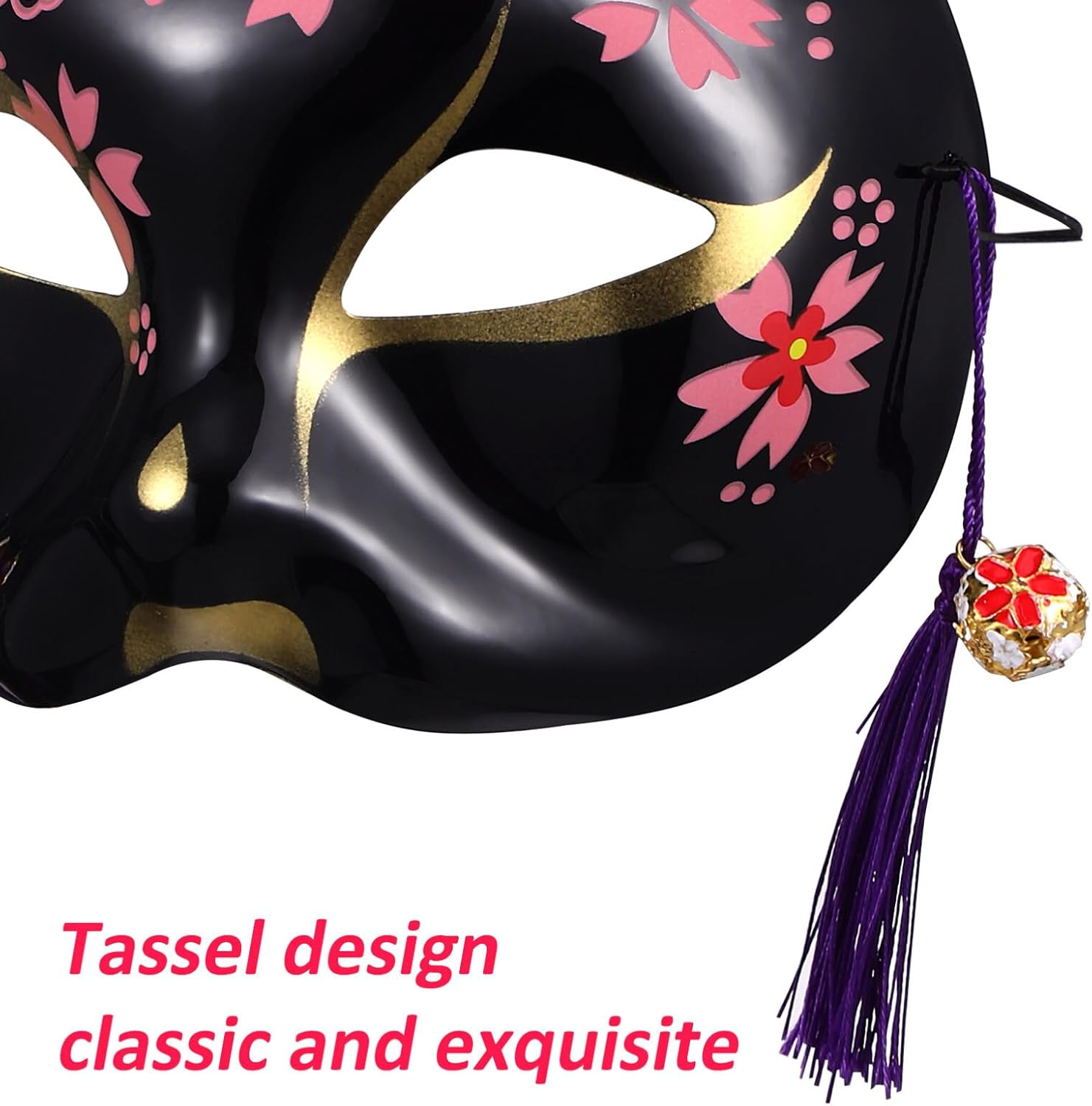 Toyvian 2 máscaras de gato para cosplay, máscara de media cara de animal, máscara de mascarada, festival, fiesta, accesorios de disfraces, disfraz