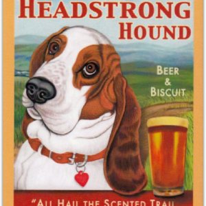 Imanes para refrigerador Retro Dogs – Basset Hound Beer – Arte publicitario vintage Imanes para refrigerador Retro Dogs – Basset Hound Beer – Arte publicitario vintage