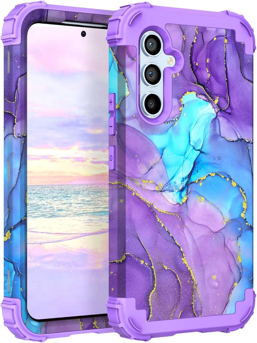 Hocase Funda para Samsung Galaxy A54 5G 2023, protección resistente a prueba de golpes, protección de goma de silicona suave, funda protectora