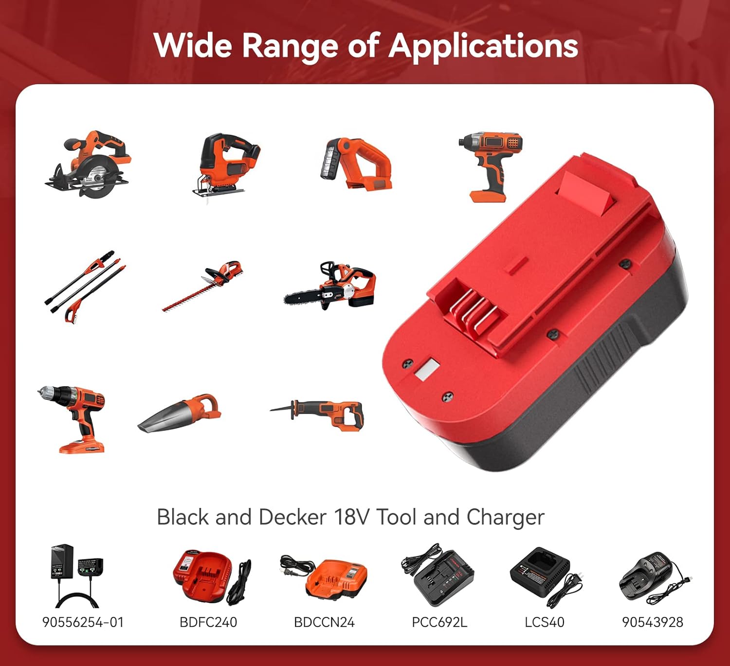 Batería de repuesto HPB18 de 3600 mAh para Black and Decker de 18 V, batería Ni-Mh compatible con Black and Decker batería de 18 voltios 244760-00