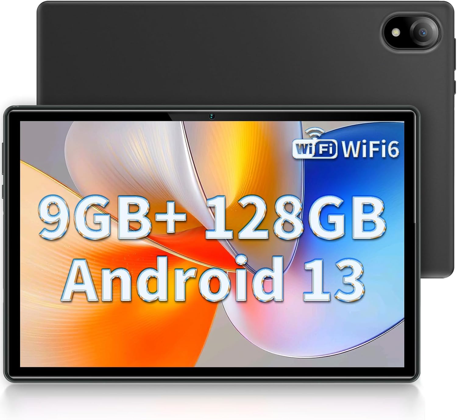 DOOGEE Tableta Android U10, 9 GB de RAM + 128 GB de ROM (TF 1 TB) Android 13 Tablet Quad-Core 2.0 GHz, pantalla de 10.1 pulgadas  5060mAh  TÜV Low