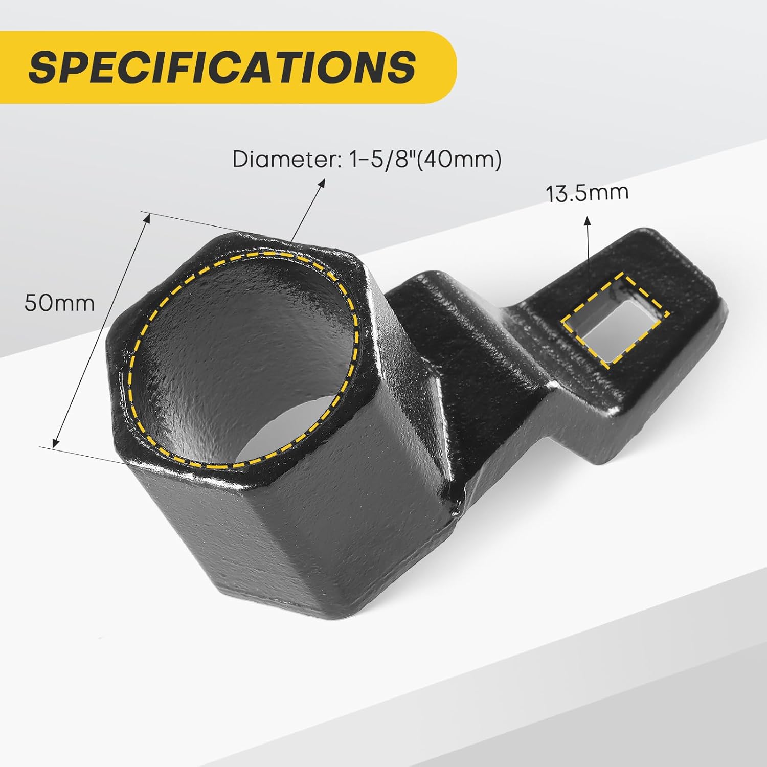 Herramienta de extracción de polea de manivela de 1.969 in  Herramienta de extracción de polea de amortiguador armónico compatible con motores Honda