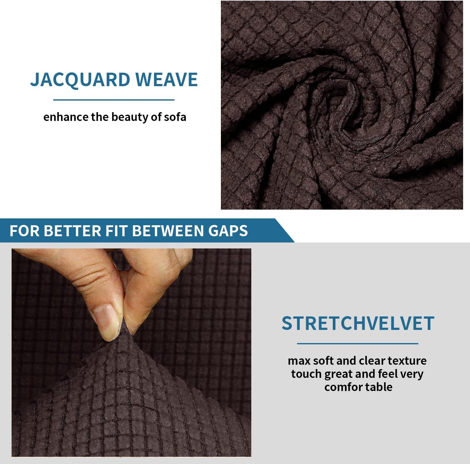 Fundas para sofá reclinable seccional de 5 asientos, 4 plazas y 1 asiento esquinero, funda elástica para sofá reclinable reclinable en forma de L,