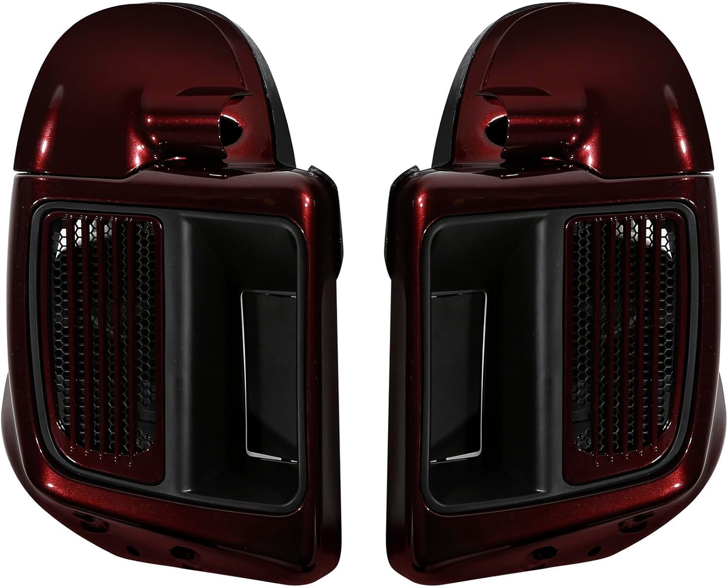 HR3 Kit de bajadores de carenado ventilados de cereza trenzada a juego para Harley Road King refrigerado por agua 2014 y posteriores, Street Glide,