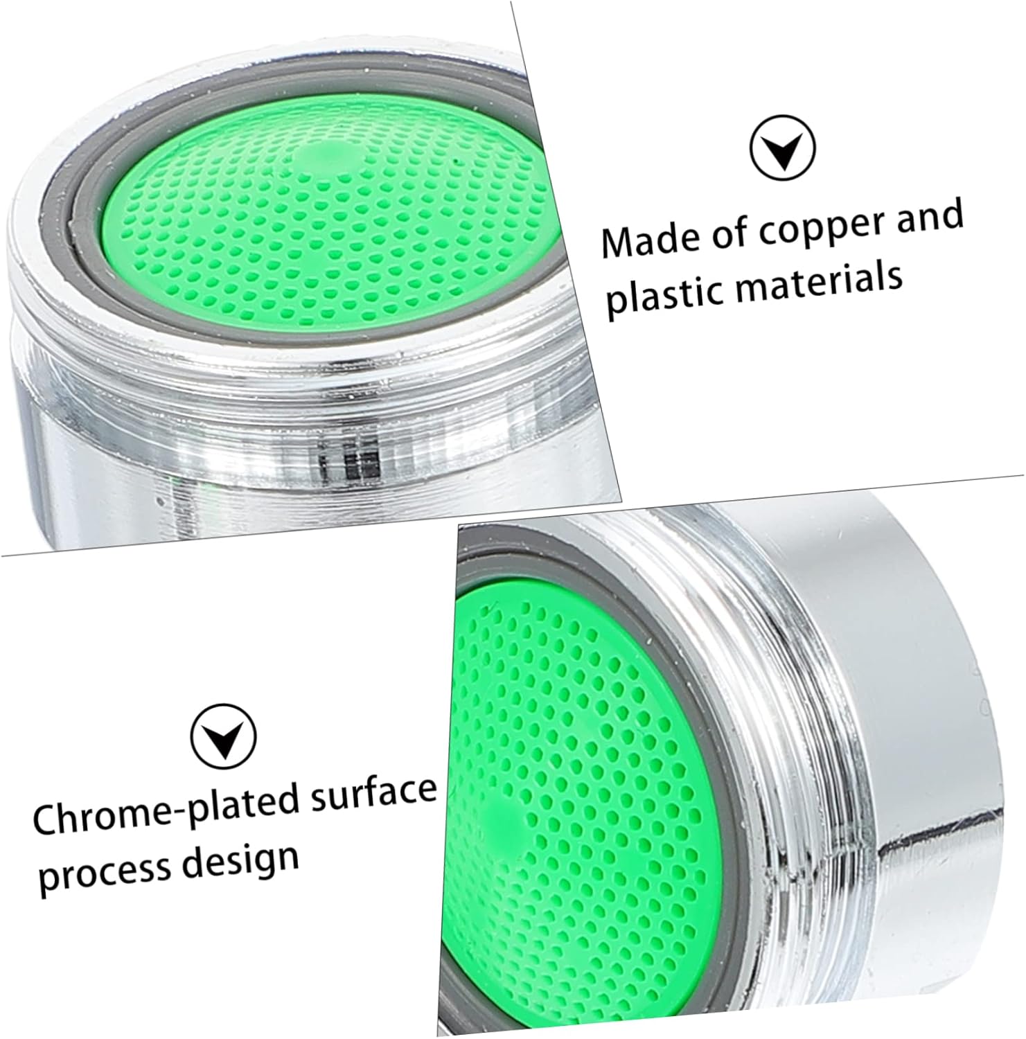 Housoutil Filtro de agua 5 unids grifo aireador accesorios de fregadero de plástico aireador de fregadero