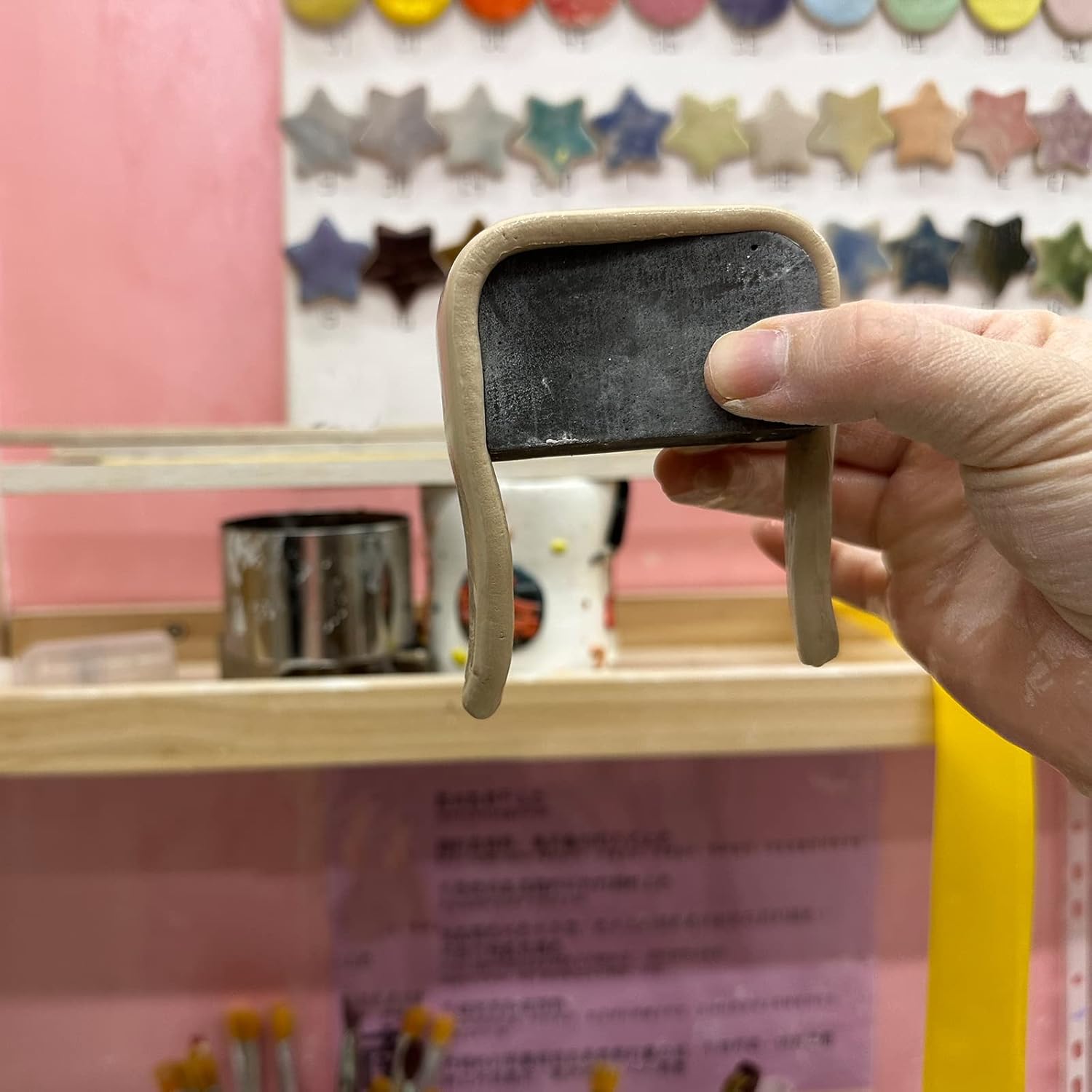 Moldes para mango de taza, 16 unidades, herramientas de cerámica de yeso de cerámica para tazas pequeñas, fabricación de diferentes formas y tamaños
