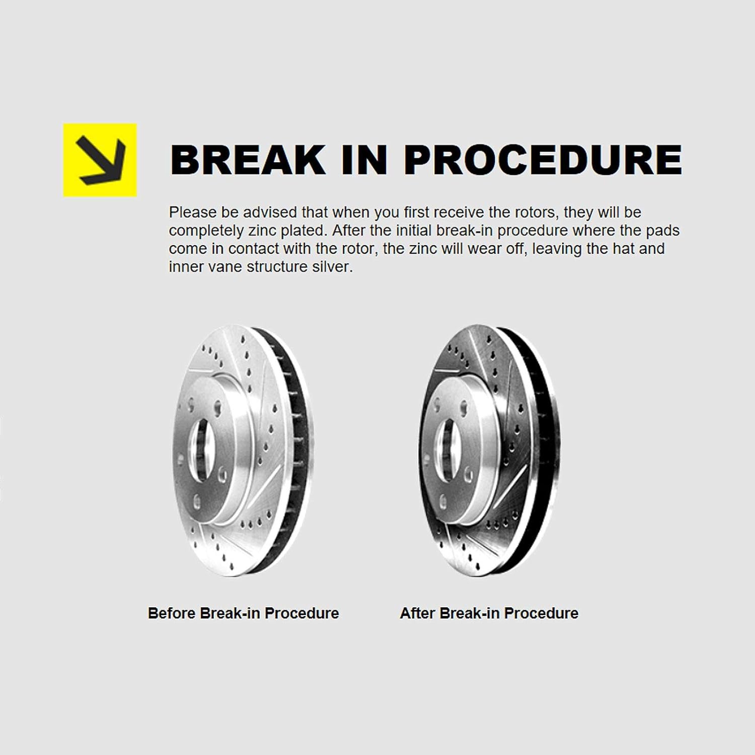 Hart Brakes Rotores de freno traseros rotores de freno ranurado plateado pastillas de cerámica compatibles con 10720 Jaguar 420, Vanden Plas, XJ,