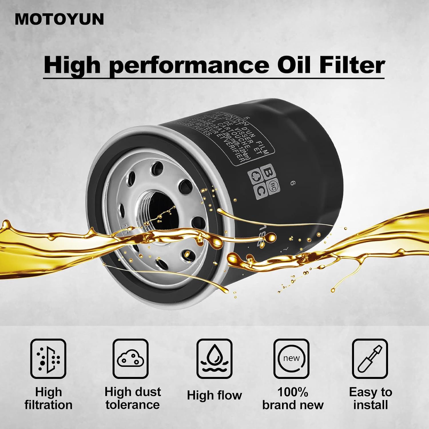 2540122 2540006 Filtro de aceite compatible con Polaris ACE 150 500 570 900 Ranger Crew 570 800 900 Sportsman 700 800 EFI Frontier 2002-2005 MVRS
