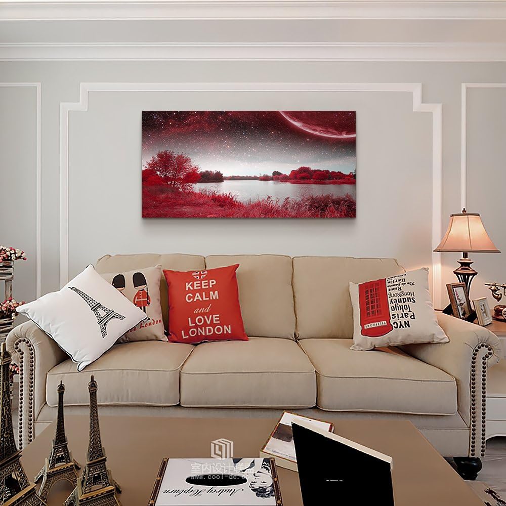 Arte de pared para sala de estar póster con impresión decorativa pintura de paisaje de playa, sol, hierba y océano decoración de habitación, cuarto