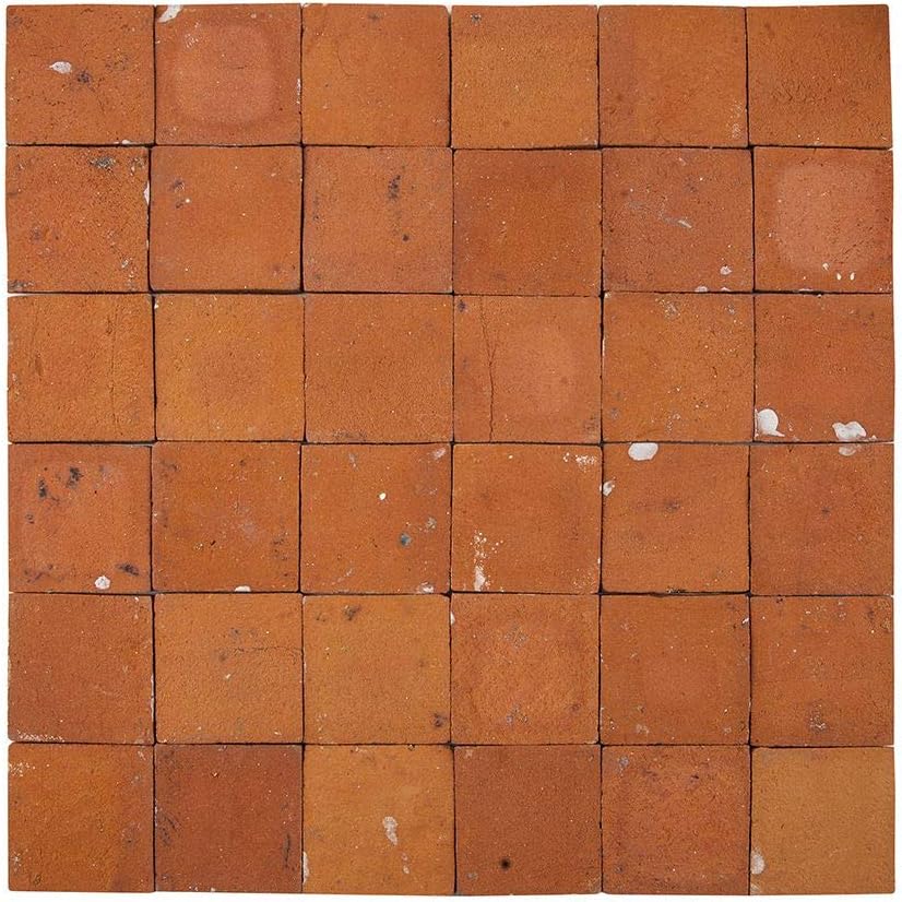 Saburo by Cerames – Azulejos de cerámica mexicana de 2 x 2 pulgadas – 120 mosaicos decorativos mexicanos para baño, cocina, ducha, escaleras, sala