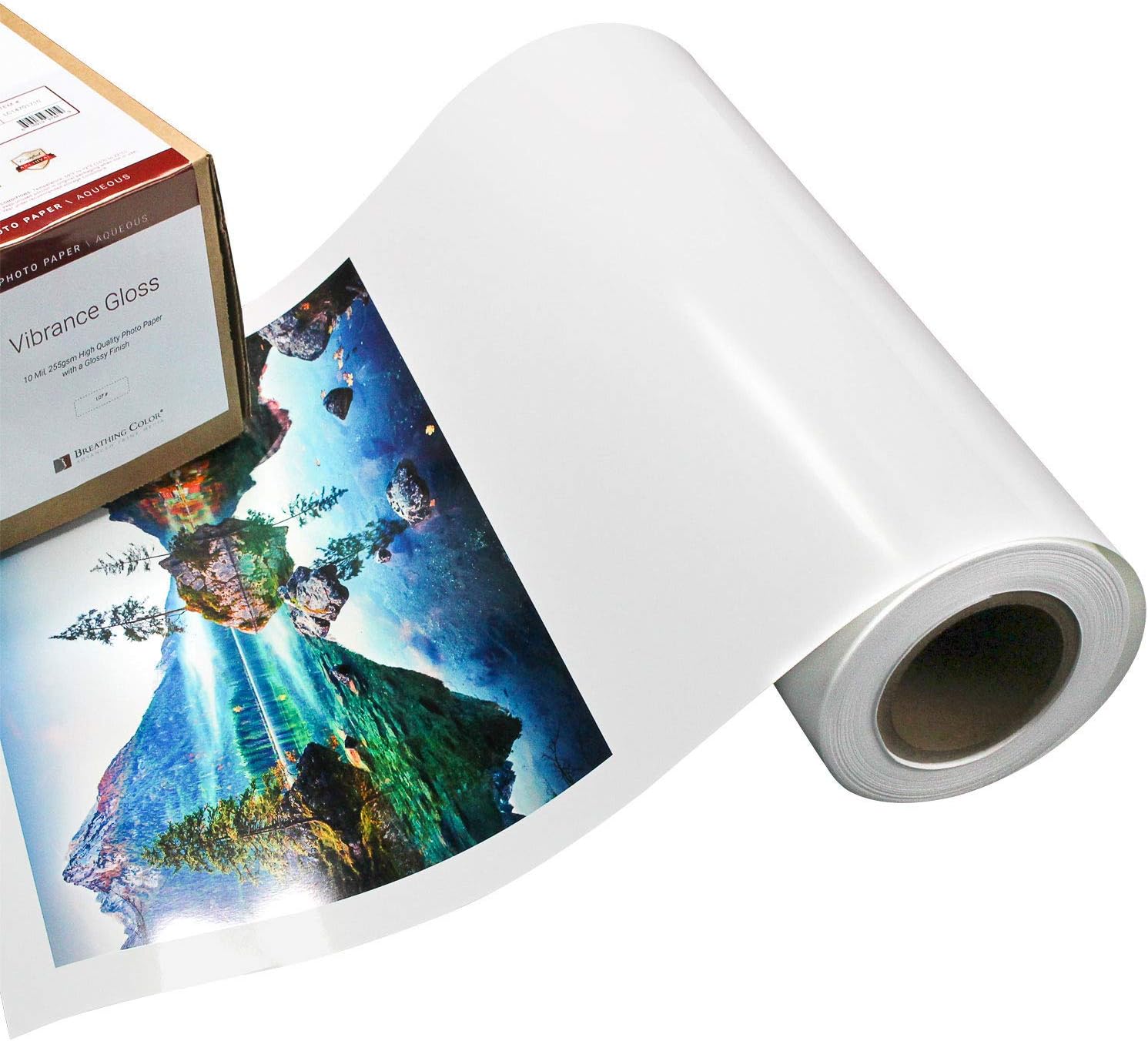 Vibrance – Papel brillante para impresora fotográfica, 8.99 ozm, acabado brillante, rollo de papel fotográfico de alta calidad con núcleo de 3