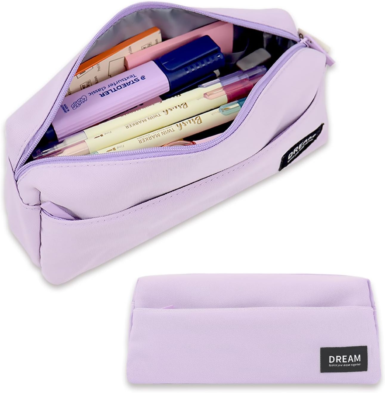 Gaogical Estuche pequeño para lápices, bonito estuche estético para estudiantes, niños, niñas, adolescentes, suministros de papelería de regreso a