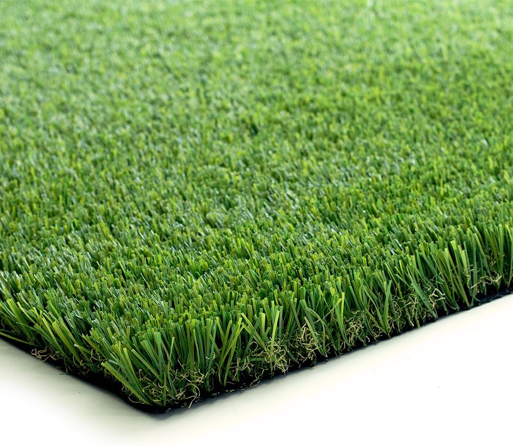LITA Césped artificial natural grueso y realista de lujo, tamaño personalizado de 5 x 8 pies, 1.5 pulgadas, césped sintético perfecto para
