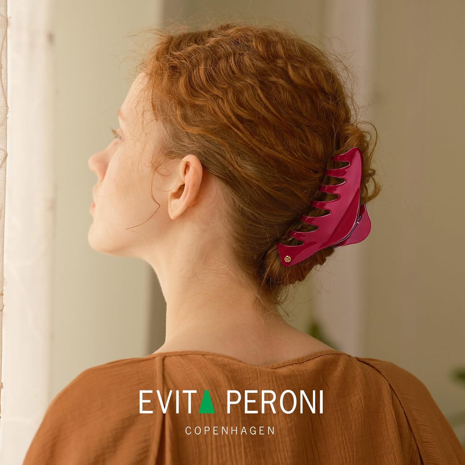 EVITA PERONI Pinzas grandes para el cabello para mujer, pinzas de pelo de 4.7 pulgadas para cabello fino y rizado, pinzas grandes, pinzas de