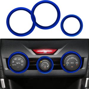 Anillo de perilla de interruptor de CA para Subaru Forester 2019-2023 Subaru Crosstrek Accesorios 2018-2023 Impreza 2017-2023 Anillo de interruptor Anillo de perilla de interruptor de CA para Subaru Forester 2019-2023 Subaru Crosstrek Accesorios 2018-2023 Impreza 2017-2023 Anillo de interruptor