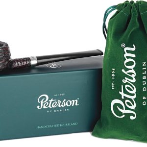 Peterson Pipes Junior Rusticated Prince – Diseño vintage de pipa inglesa, pipa de tabaco pequeña hecha a mano, pipa de madera clásica de brezo Peterson Pipes Junior Rusticated Prince – Diseño vintage de pipa inglesa, pipa de tabaco pequeña hecha a mano, pipa de madera clásica de brezo