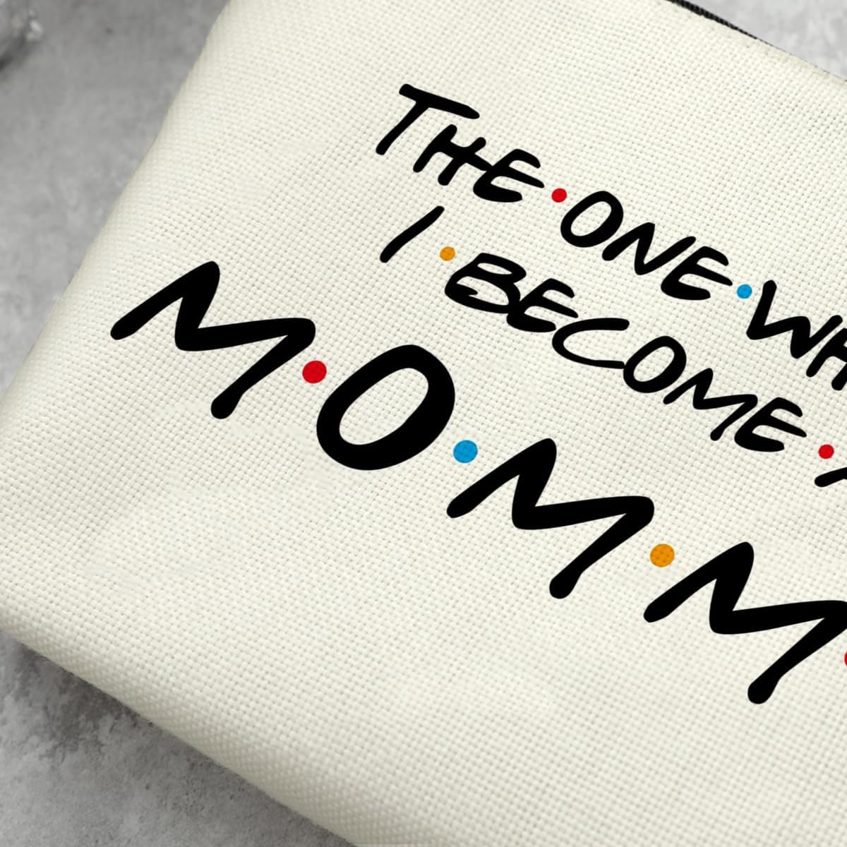 Bolsa de maquillaje inspiradora, bolsa de cosméticos, regalo de felicitaciones para mamá por primera vez, anuncio de embarazo, cumpleaños, día de la