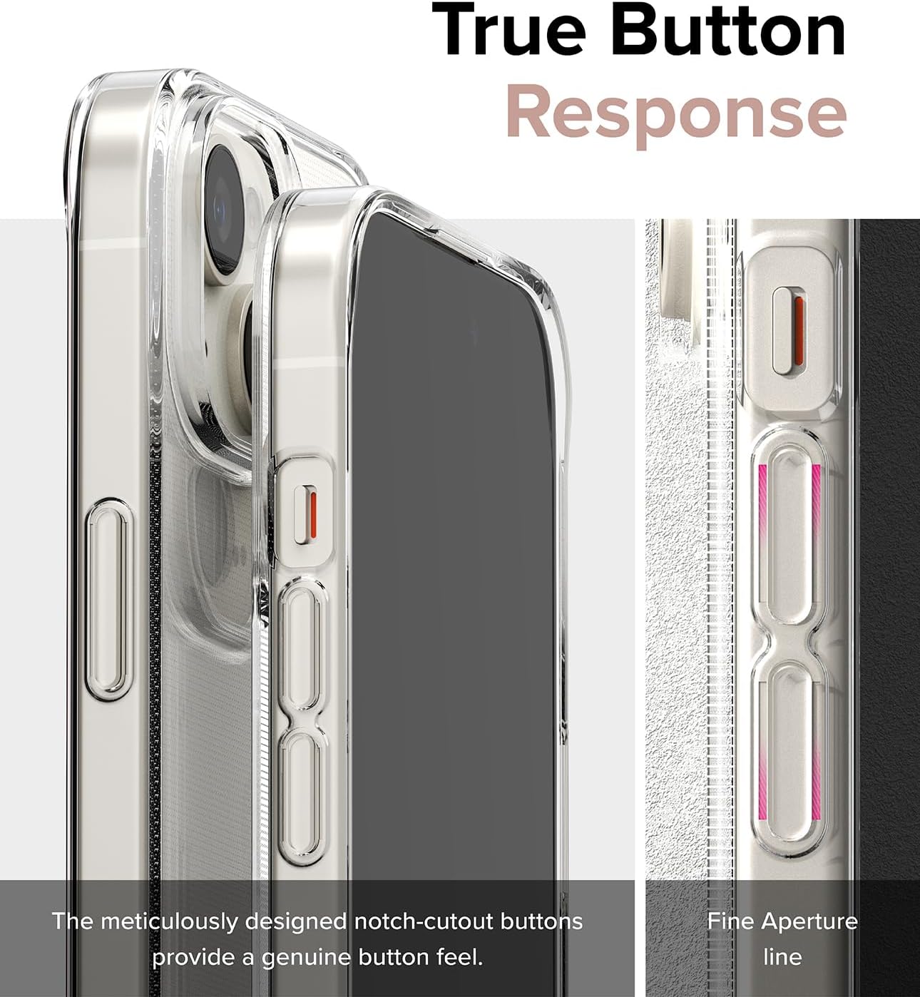 Ringke Air – Funda compatible con iPhone 15 Plus, delgada, transparente, flexible, ligera, delgada para mujeres, hombres, transparente