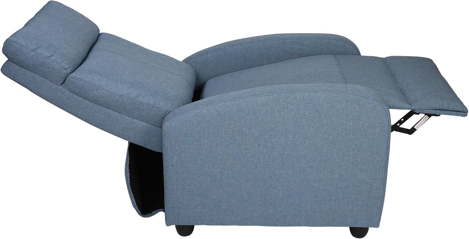 Koreyosh Silla reclinable de tela, sofá individual ajustable, asiento de cine en casa, sofá reclinable de lectura para sala de estar y dormitorio,