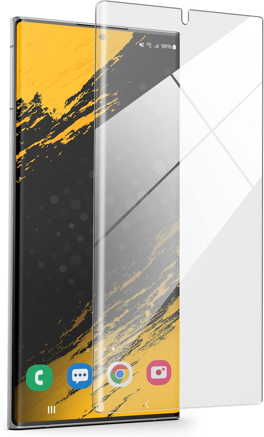 magglass Protector de pantalla flexible para Samsung Galaxy S23 Ultra – Protector de pantalla de película PMMA compatible con huellas dactilares