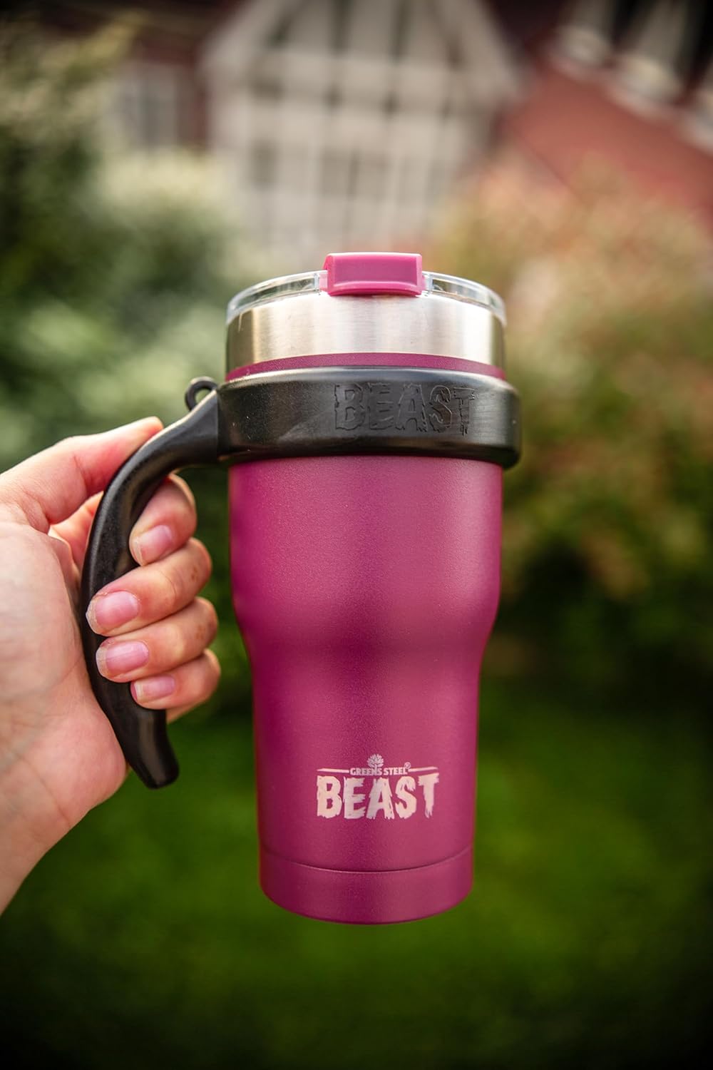 Greens Beast – Vaso de acero inoxidable con aislamiento al vacío para café, taza de hielo, doble pared, frasco de viaje