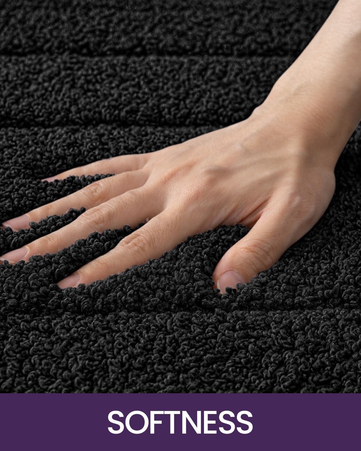 DEXI Alfombra de baño, extra suave, absorbente, de alta calidad, antideslizante, cómoda, alfombra para bañera, ducha, baño, lavable a máquina, 20 x