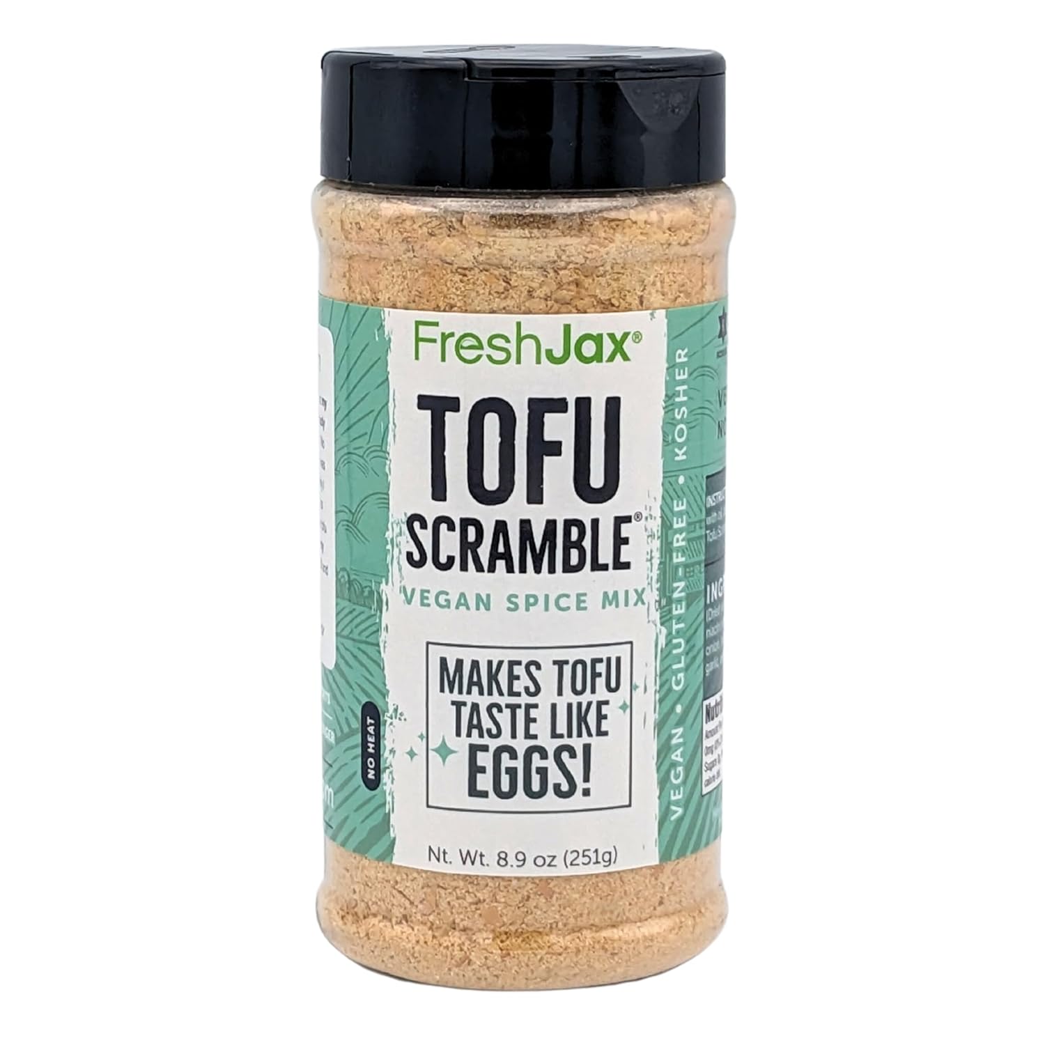 FreshJax Especias y condimentos gourmet, mezcla de especias para tofu (botella extra grande de 8.9 onzas)