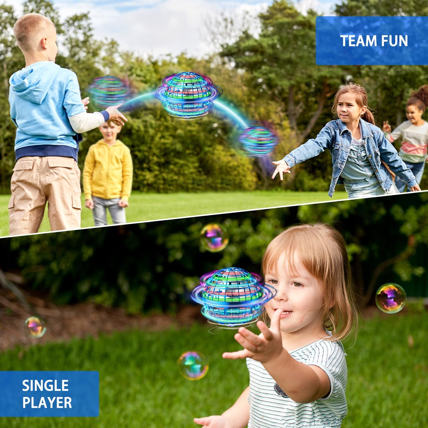 Nacai Flying Orb Ball,Galaxy Ball Toy 2023,Hover Orbs Cosmic Globe Boomerang Ball,Atmotoys Magic Spinner Drone Cool Christmas Birthday Gifts for