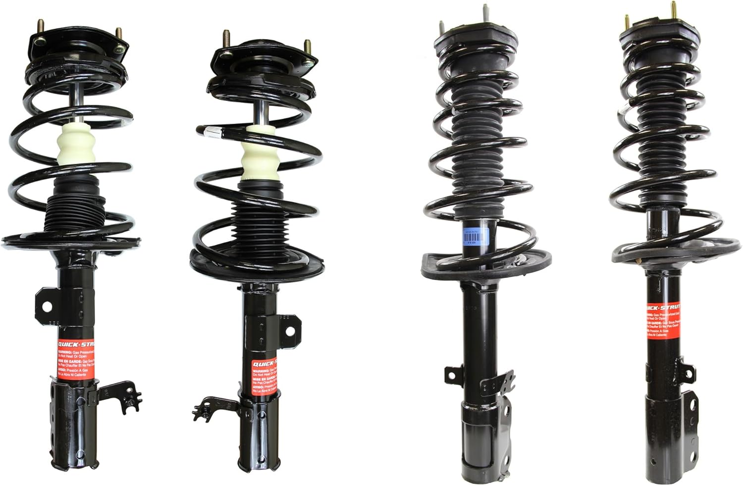 Monroe 1000048VK Juego de 4 piezas de amortiguador de suspensión delantera y trasera y muelles helicoidales para Toyota Camry 2012-2017