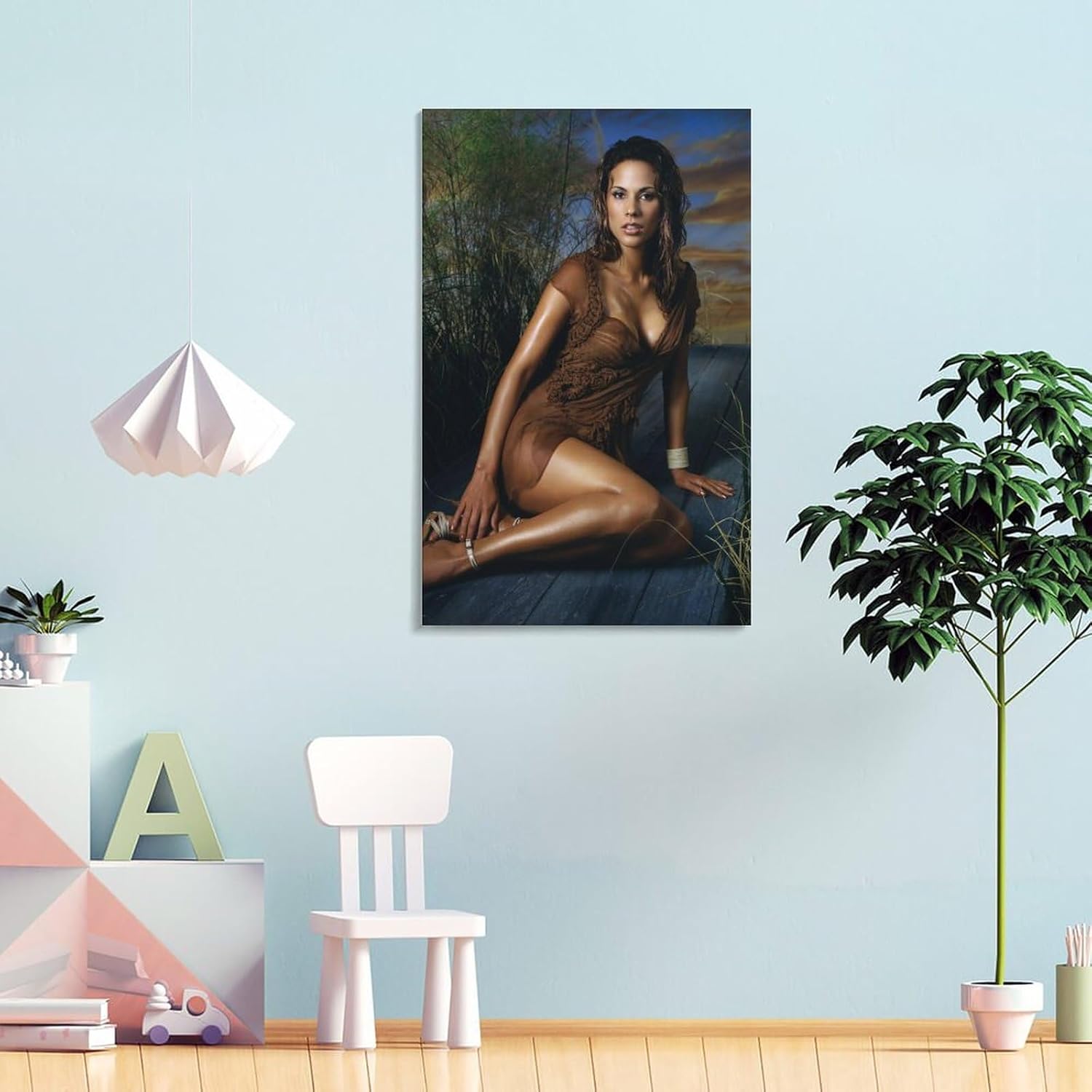 Póster de Bonnie-Jill Laflin, modelo caliente y sexy, pintura decorativa, lienzo para pared, sala de estar, dormitorio, 20 x 30 pulgadas (19.7 x