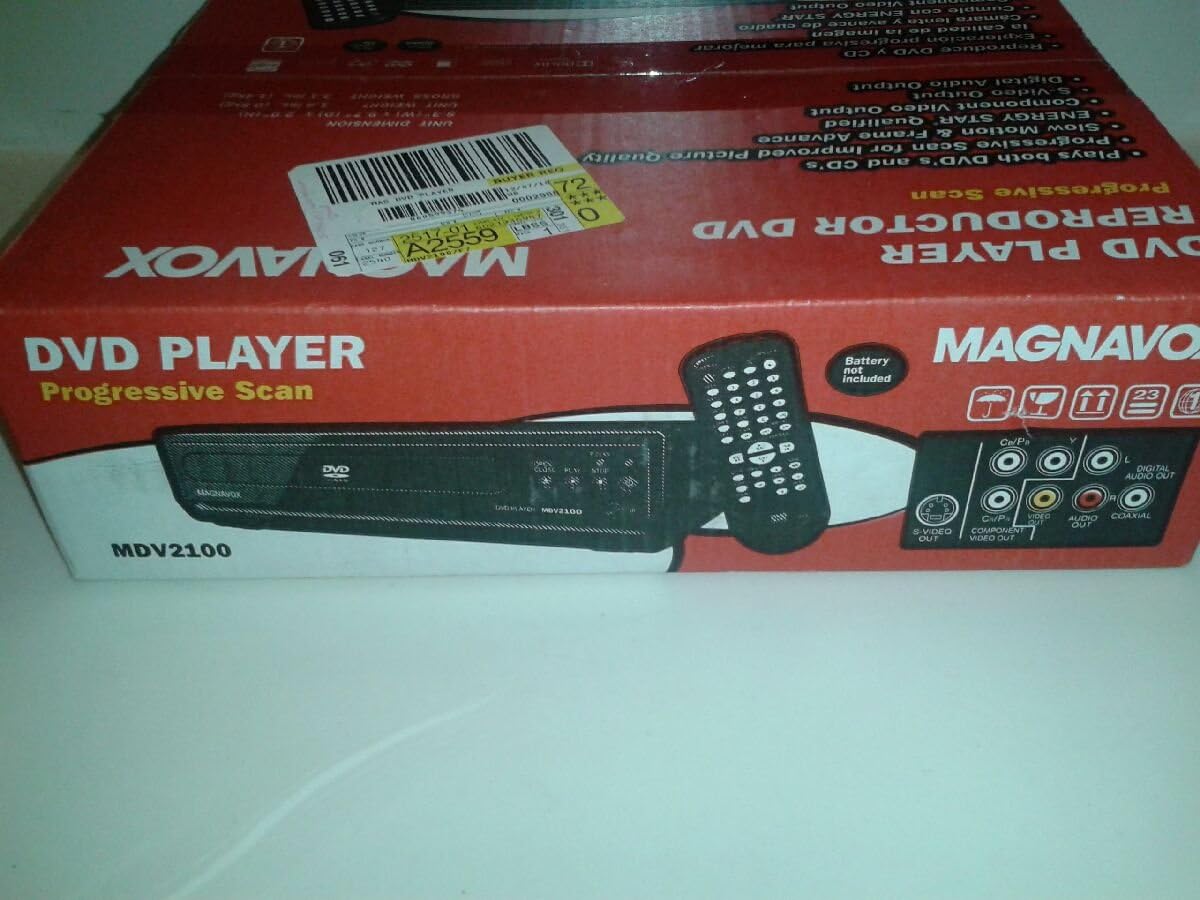Magnavox Reproductor de DVD Mdv2100f7 Wzoom de exploración progresiva Búsqueda de cámara lenta