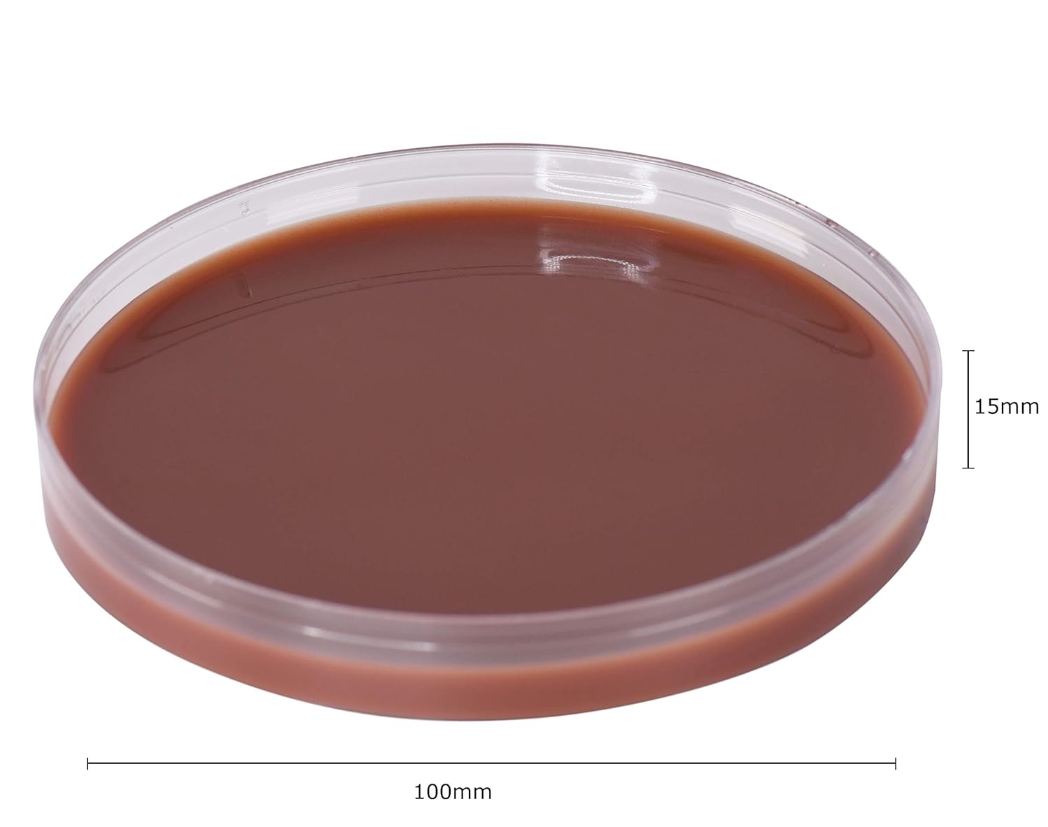 Chocolate Agar, (gc Agar Base con 1% Bobino hemoglobina y suplemento de koenzyme), para exigentes con bacterias, 15x 109.4yard placa, pedido por la