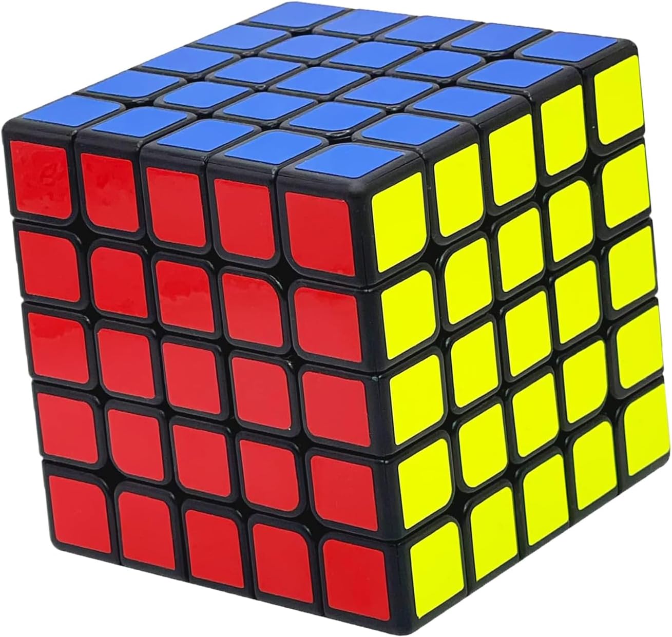 Julysgift Classic Magic Cube – Rompecabezas de 2.45 pulgadas, cubo de velocidad inteligente de 5 x 5, juego educativo (5 x 5, 1 unidad, negro)