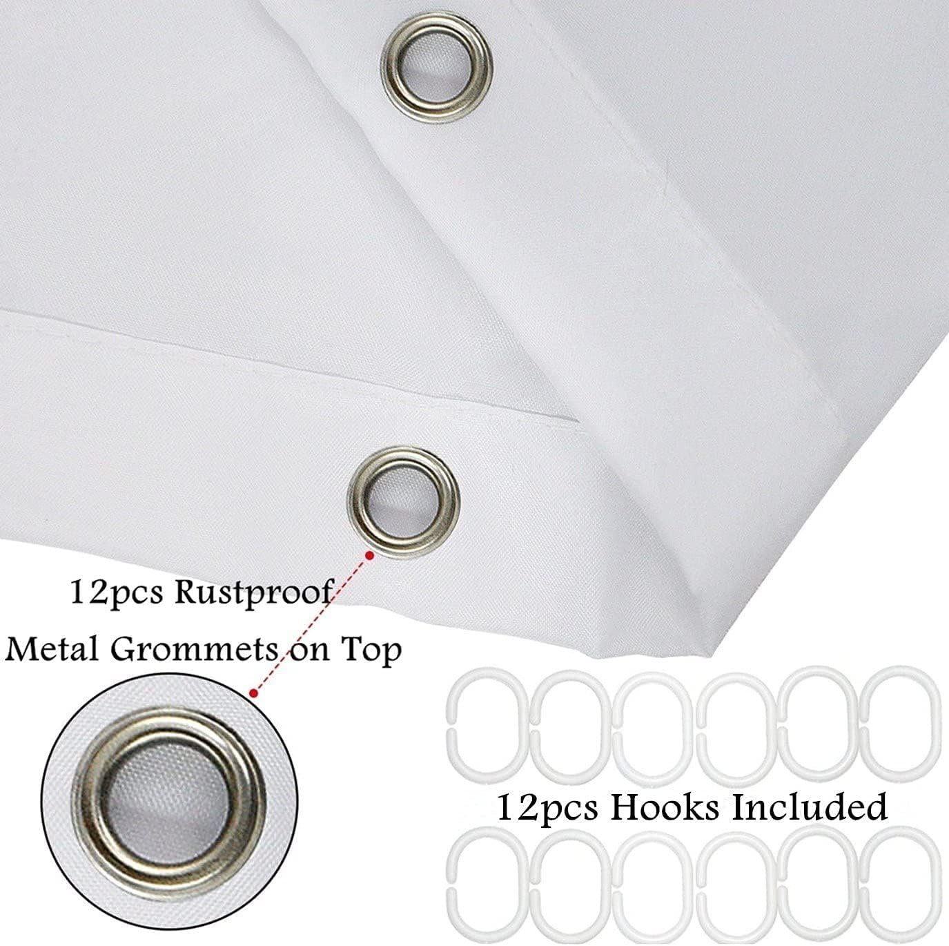 LB Cortina de ducha de Feliz Navidad, bolas plateadas, copos de nieve, regalo de Año Nuevo, cortinas de ducha para baño, cortina de baño plateada,