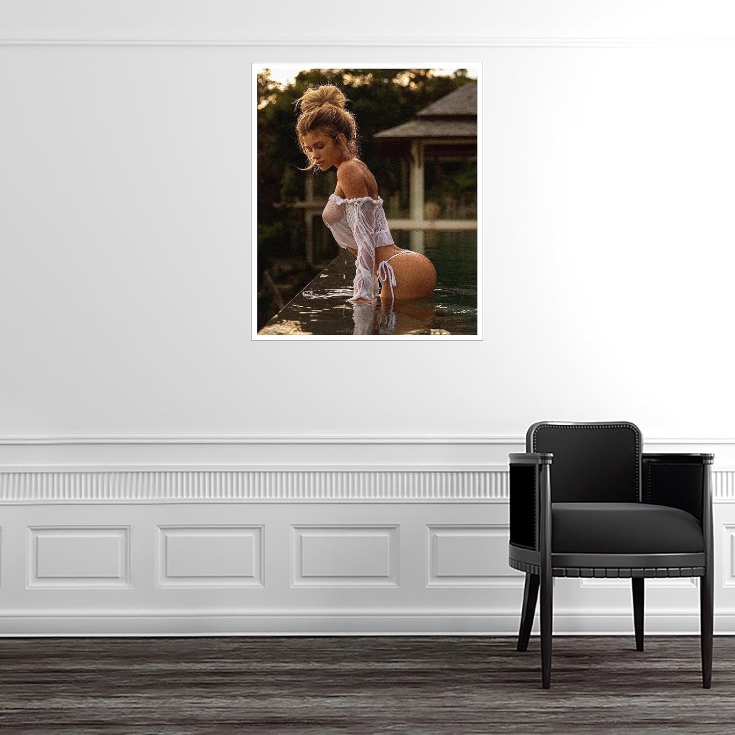 ENSEAL Póster de bikini para niñas, modelos sexys, impresiones en lienzo, modelo de fitness, arte de pared para decoración de oficina en casa, sin