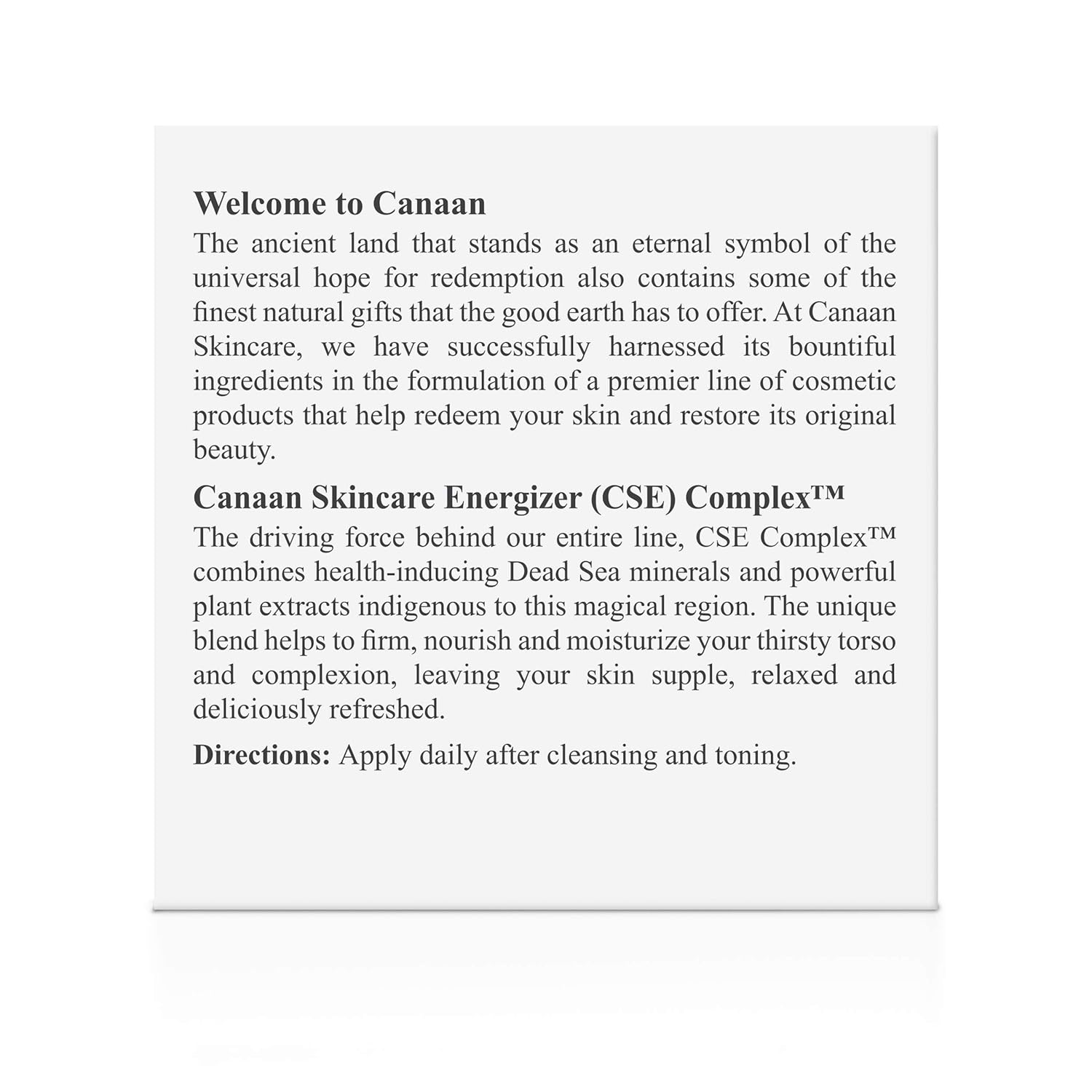 CANAAN minerales & Hierbas del Mar Muerto moisturzing Crema 1,7oz.