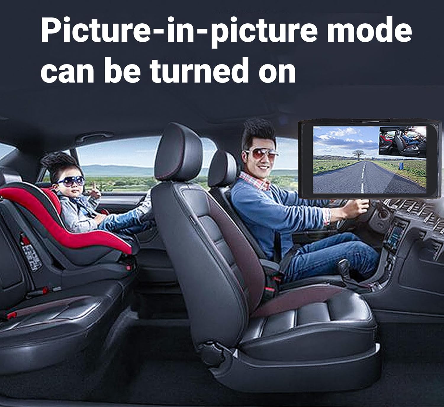 Cámara de tablero de 3 canales frontal y trasera en el interior, cámara de tablero Full HD para automóviles, grabadora de cámara IPS de 4 pulgadas,